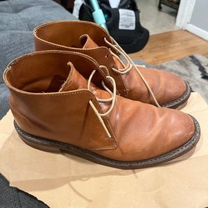 Allen Edmonds GOBI 8999 Desert Boots Tan Saddle Leather size 8 Dainite Sole